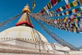 Boudhanath Stupa in the Kathmandu valley, Nepal Royalty Free Stock Photo