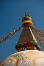 Boudnath stupa in Kathmandu, Nepal