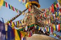 Boudnath stupa in Kathmandu, Nepal Royalty Free Stock Photo