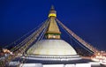 Boudnath Stupa in the Kathmandu valley, Nepal Royalty Free Stock Photo