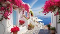 bougainvillea greece flowers Royalty Free Stock Photo