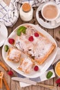 Bougatsa - Greek puff pastry with cream.