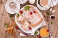 Bougatsa - Greek puff pastry with cream.