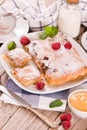 Bougatsa - Greek puff pastry with cream.