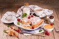 Bougatsa - Greek puff pastry with cream.