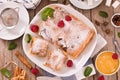 Bougatsa - Greek puff pastry with cream.