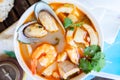 Bouillabaisse french seafood soup
