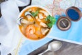 Bouillabaisse french seafood soup