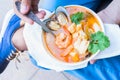 Bouillabaisse french seafood soup