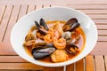 Bouillabaisse seafood soup Royalty Free Stock Photo