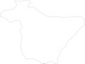 Bouira Algeria outline map Royalty Free Stock Photo