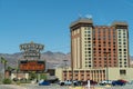 Boulder City, Nevada - The Hoover Dam Lodge, a hotel and casino near the famous dam and Lake Mead, on a sunny
