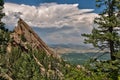 Boulder Colorado Vista from Flatiron summit Royalty Free Stock Photo