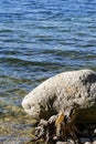 A boulder at the edge of Hancza lake