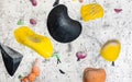 Boulder wall, bouldering concept, indoor climbing wall in gym Royalty Free Stock Photo