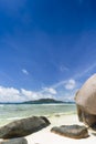 Boulders at Anse Grosse Roche, La Digue, Seychelles Royalty Free Stock Photo