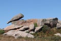 Boulders on the Cote de Granit Rose in Brittany, France