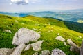 Boulders on the mountain meadow Royalty Free Stock Photo