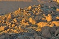 Boulders at Spitzkoppe in Namibia at sunset Royalty Free Stock Photo
