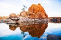 Boulders With Tree in Watson Lake - Arizona