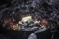 Boulders and walls in Kaumana lava cave