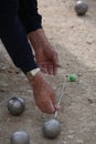 Boules (Petanque) game Royalty Free Stock Photo