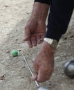 Boules (Petanque) game, Royalty Free Stock Photo
