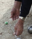 Boules (Petanque) game, Royalty Free Stock Photo