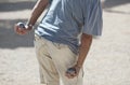 Boules (Petanque) game Royalty Free Stock Photo