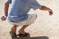 Boules (Petanque) game Royalty Free Stock Photo