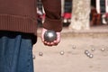 Boules Player Royalty Free Stock Photo
