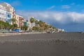 Boulevard Avenida Maritima and the beach Playa del Malecon on La Palma, Canary Islands