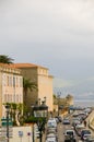 Boulevard mediterranean sea ajaccio corsica france Royalty Free Stock Photo