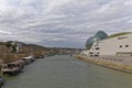 Boulogne-Billancourt, Paris Area - La Seine Musicale building on Ile Seguin Royalty Free Stock Photo