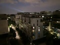 Boulong-Billancourt buildings at night Royalty Free Stock Photo