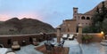 Boumalne Dades, Morocco, Africa, High Atlas Mountains, skyline, panoramic, view, sunset, terrace, garden