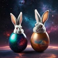 Bouncing Bunnies: A Tale of Easter Egg Adventures in Galaxy