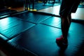 Bouncing with Joy A Captivating Mini Trampoline in Action.AI Generated Royalty Free Stock Photo