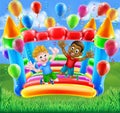 Bouncy Castle Fun Royalty Free Stock Photo