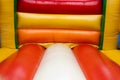 Bouncy castle interior Royalty Free Stock Photo