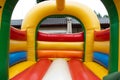 Bouncy castle interior Royalty Free Stock Photo