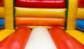 Bouncy castle interior Royalty Free Stock Photo