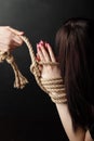 Bound hands Royalty Free Stock Photo