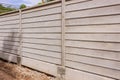 Boundary fence by precast concrete wall Royalty Free Stock Photo