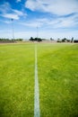 Boundary line of a playing field Royalty Free Stock Photo