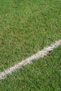 Boundary line soccer field