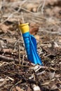 Boundary marker in ground Royalty Free Stock Photo