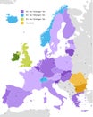 Boundary of Schengen Area, Europe Royalty Free Stock Photo