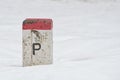 Boundary stone, Poland , Czech republic