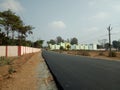 Boundary wall of an office in India